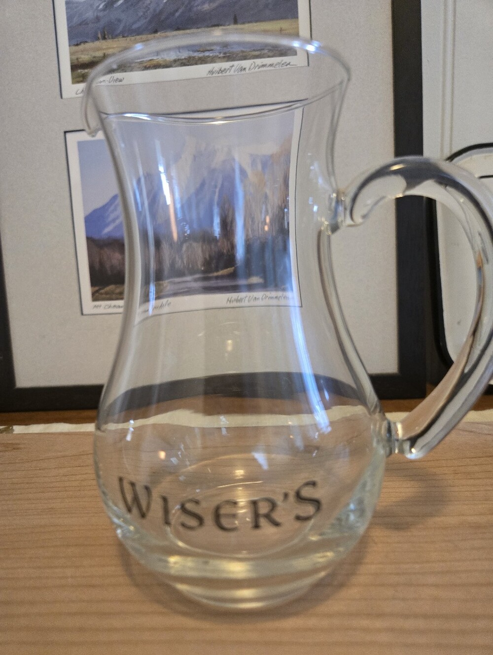 Wisers Clear Glass Pitcher